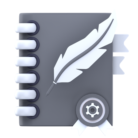 Caderno  3D Icon