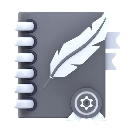 Caderno  3D Icon