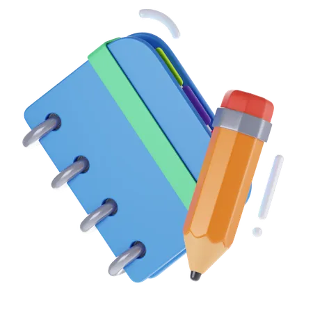 Caderno  3D Icon