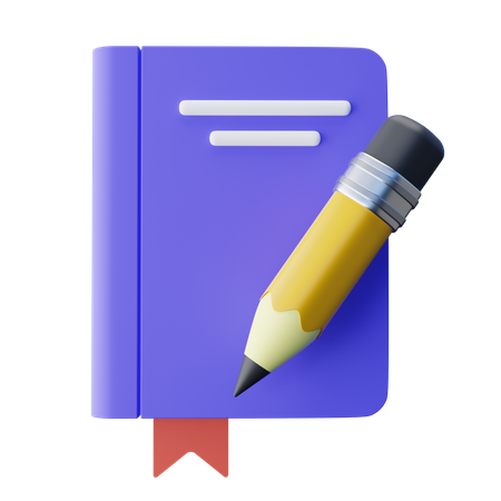 Caderno  3D Icon