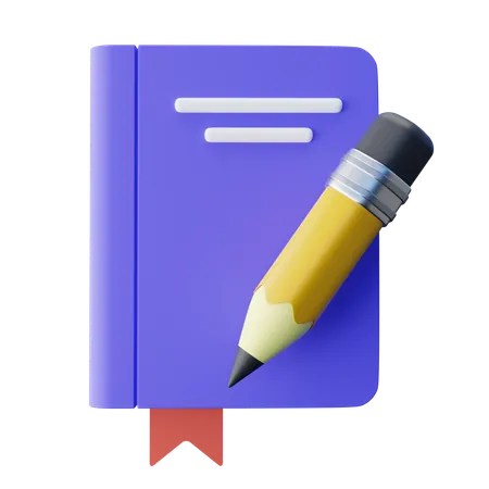 Caderno  3D Icon