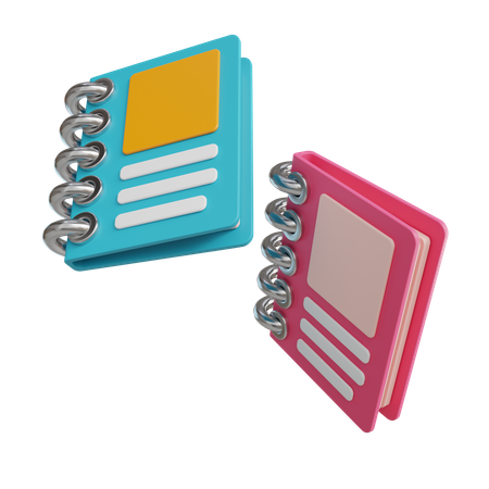 Caderno  3D Icon