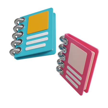 Caderno  3D Icon