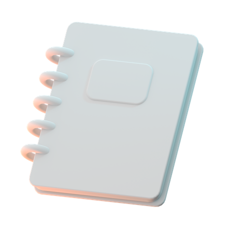 Caderno  3D Icon