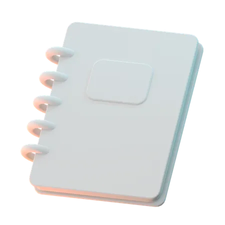 Caderno  3D Icon