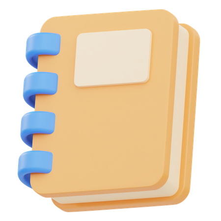 Caderno  3D Icon