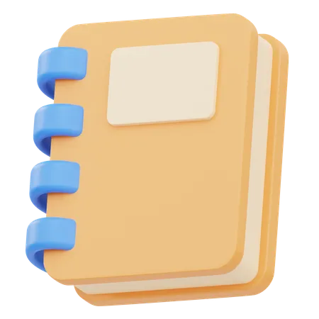 Caderno  3D Icon