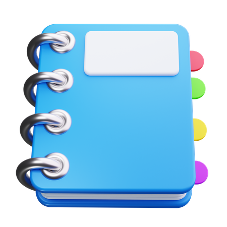 Caderno  3D Icon