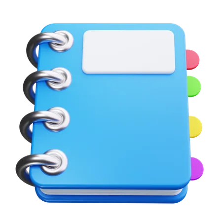 Caderno  3D Icon