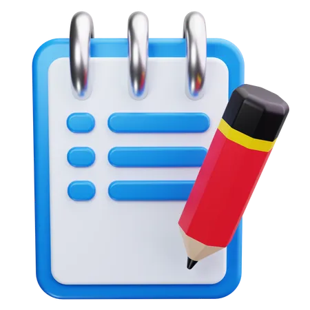 Caderno  3D Icon