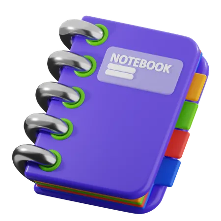 Caderno  3D Icon