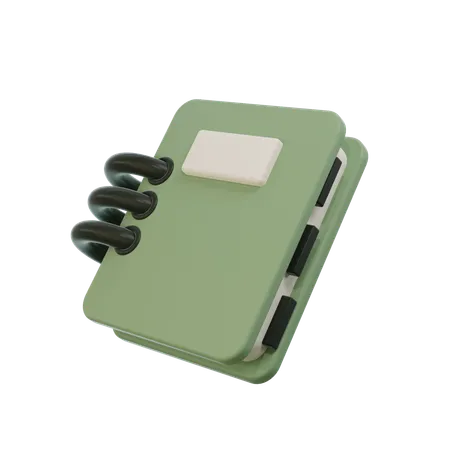 Caderno  3D Icon