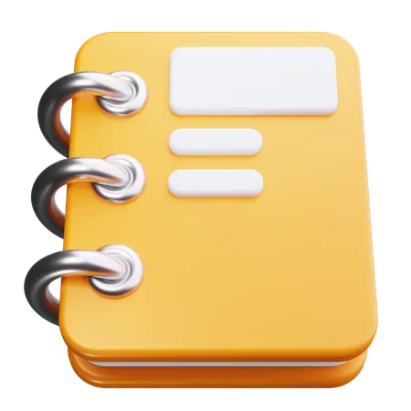 Caderno  3D Icon