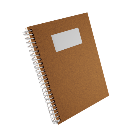 Caderno  3D Icon