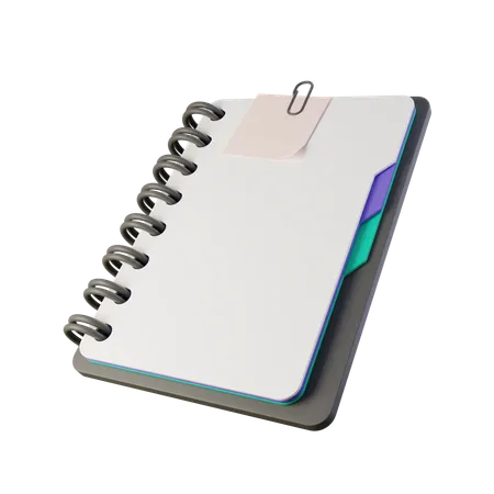 Caderno  3D Icon