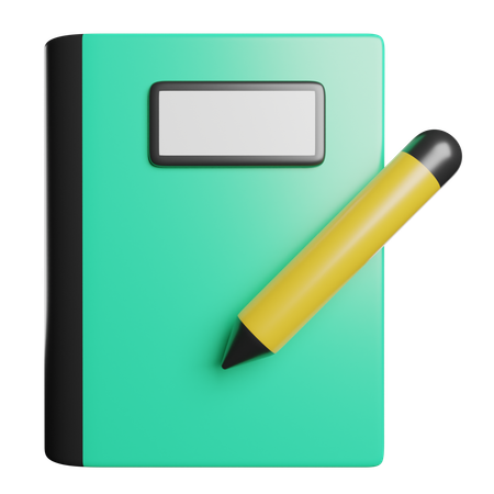 Caderno  3D Icon