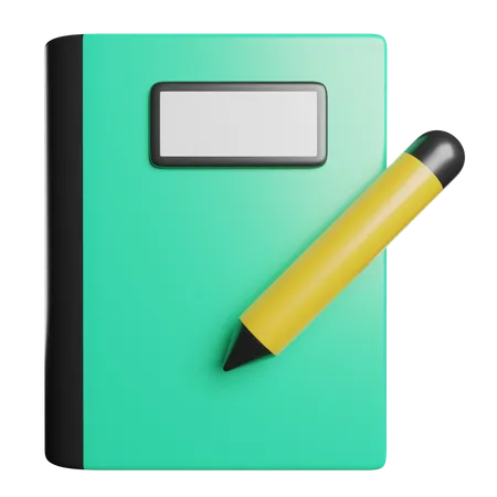 Caderno  3D Icon