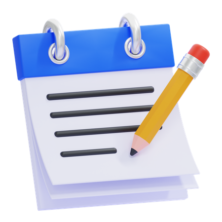 Caderno  3D Icon