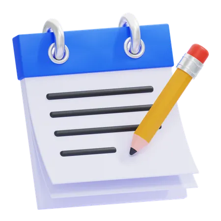 Caderno  3D Icon