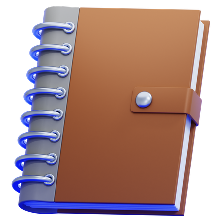 Caderno  3D Icon