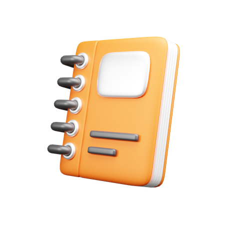 Caderno  3D Icon