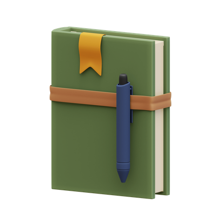 Caderno  3D Illustration