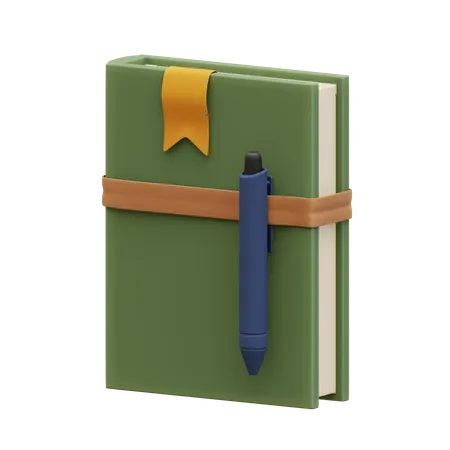 Caderno  3D Illustration