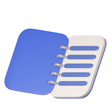 Caderno  3D Icon