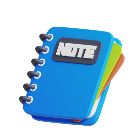 Caderno  3D Icon