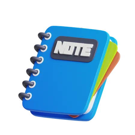 Caderno  3D Icon