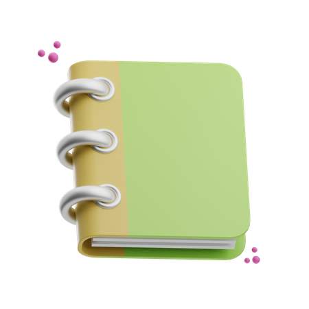 Caderno  3D Icon