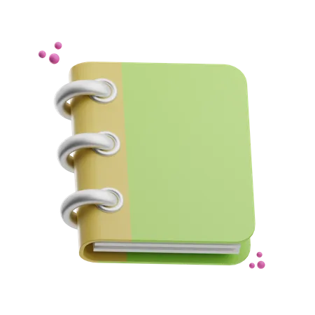 Caderno  3D Icon