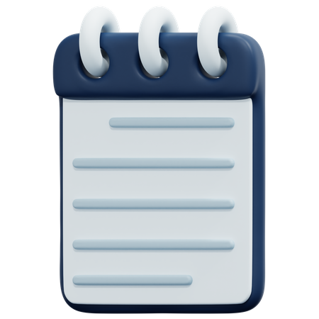 Caderno  3D Icon