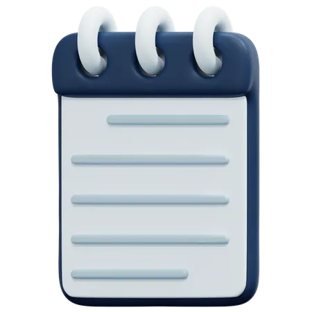 Caderno  3D Icon