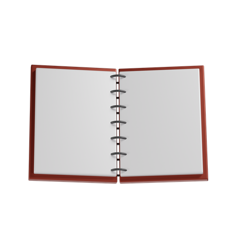 Caderno  3D Icon