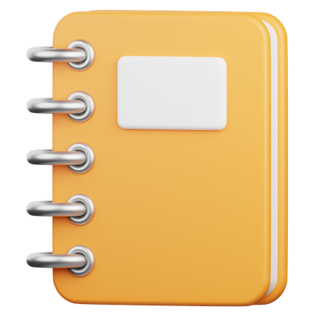 Caderno  3D Icon