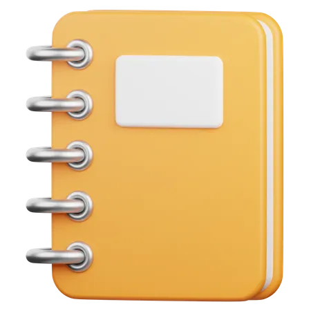 Caderno  3D Icon