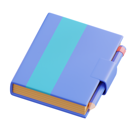 Caderno  3D Icon