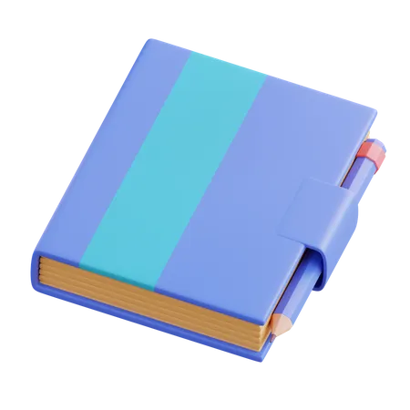 Caderno  3D Icon