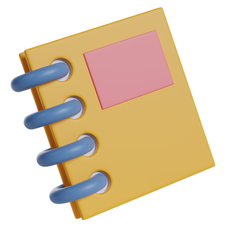 Caderno  3D Icon