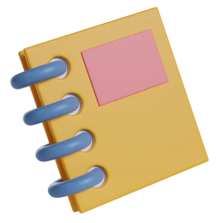 Caderno  3D Icon