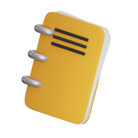 Caderno  3D Icon