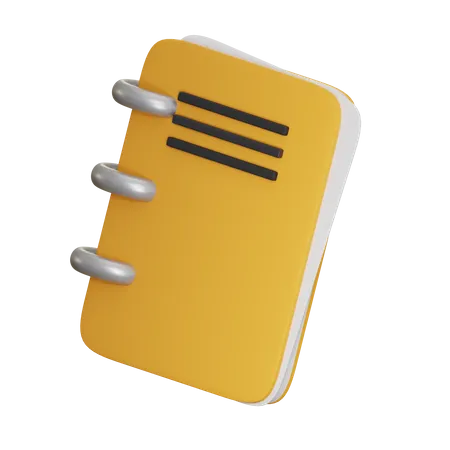 Caderno  3D Icon