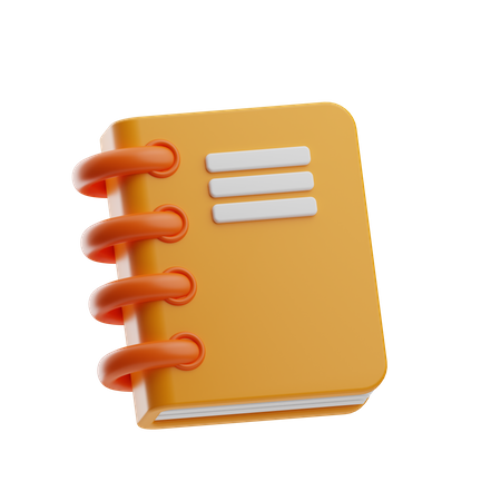 Caderno  3D Icon