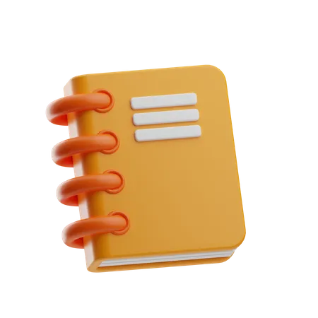 Caderno  3D Icon