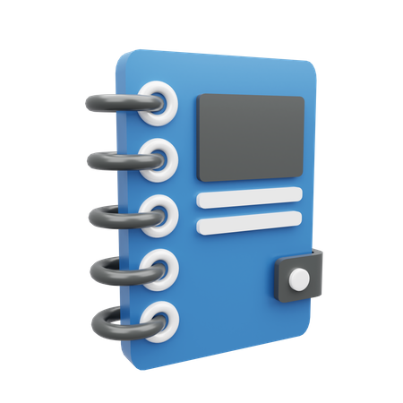 Caderno  3D Icon