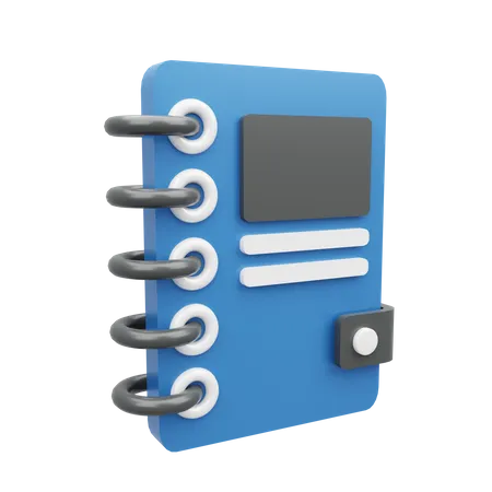 Caderno  3D Icon