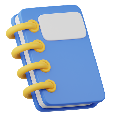 Caderno  3D Icon