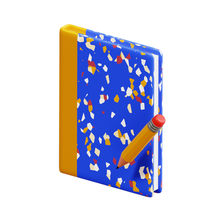 Caderno  3D Icon