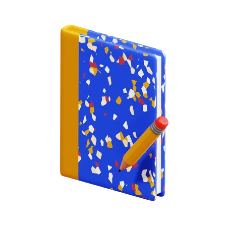 Caderno  3D Icon